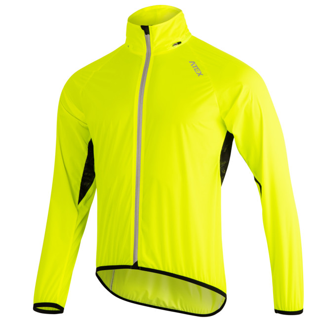 Ultralehká bunda s kapucí MEDARD neon žlutá