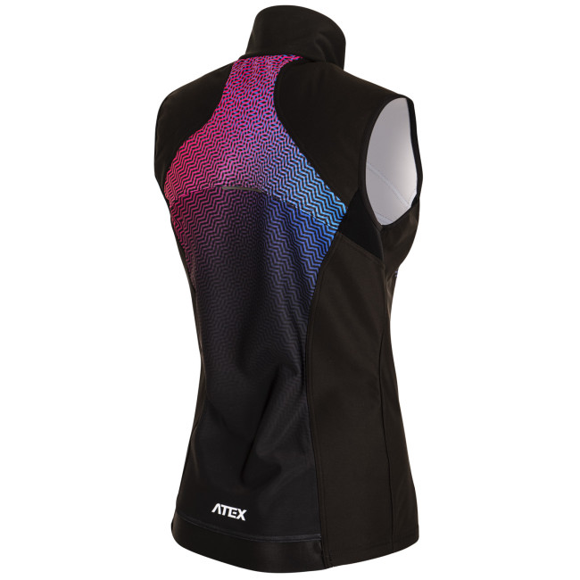 Dámská sportovní vesta ZIGZAG růžová