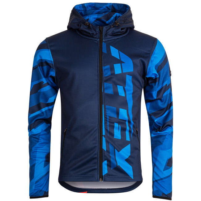 Mikina s kapucí TRAIL modrá