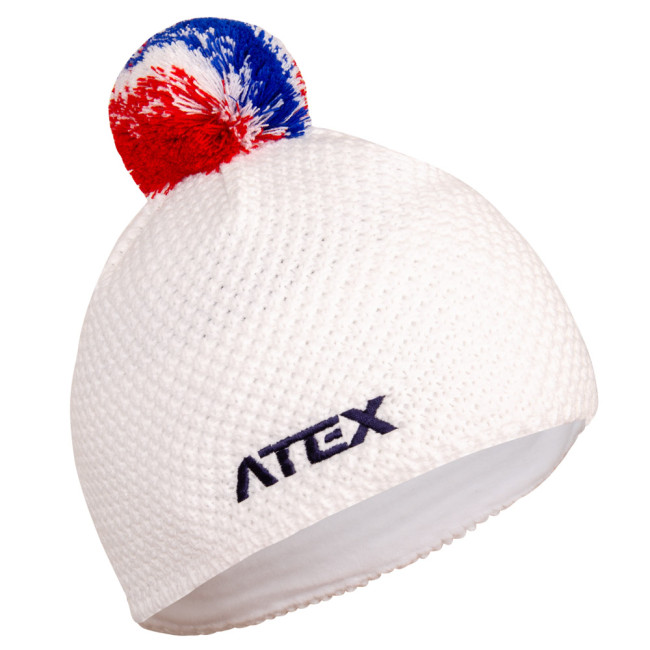 Pletená čepice KNIT CZE bílá