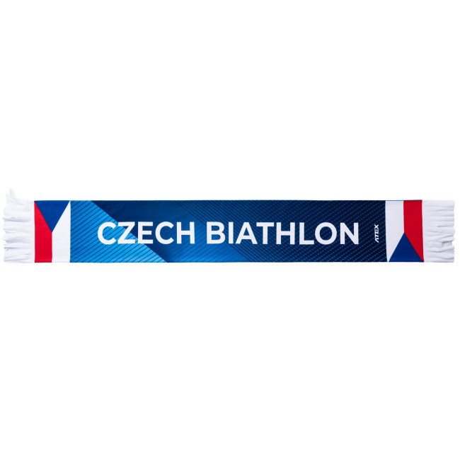 Sportovní šála CZECHBIATHLON modrá