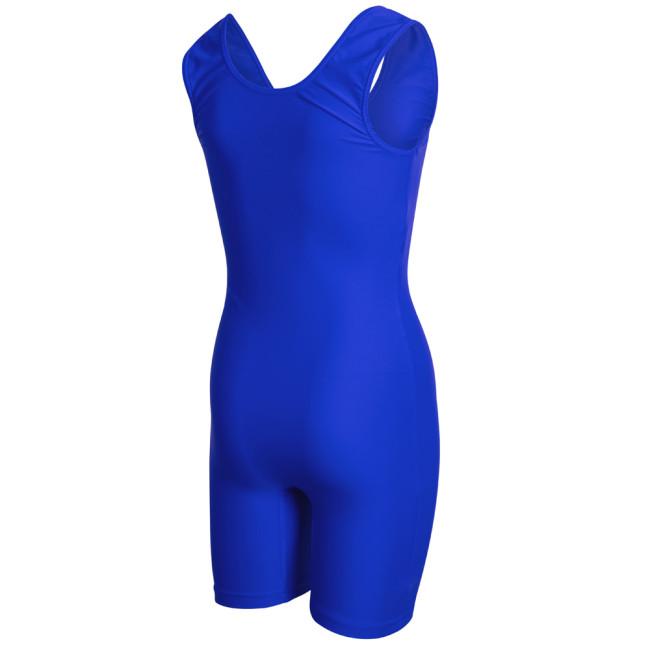 Dětský zápasnický dres WES modrý