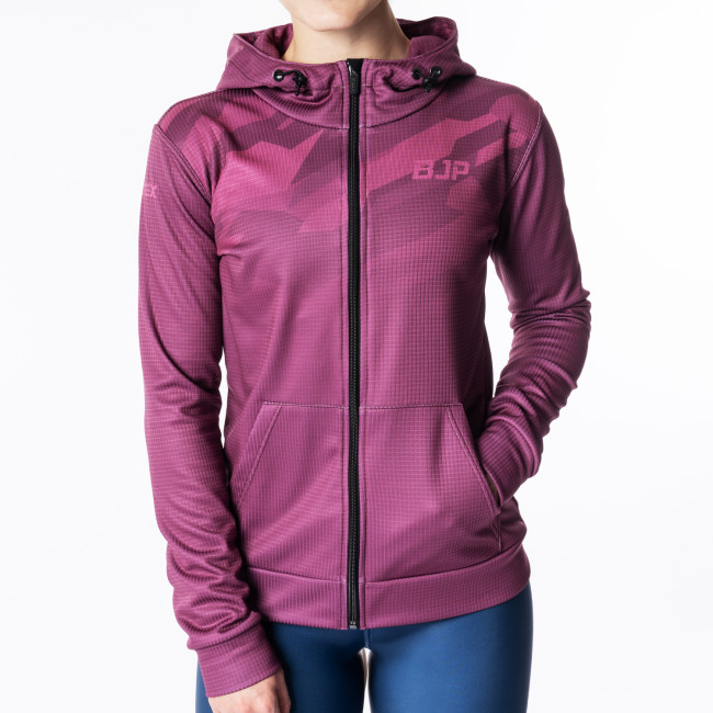 Dámská mikina s kapucí BJP růžová