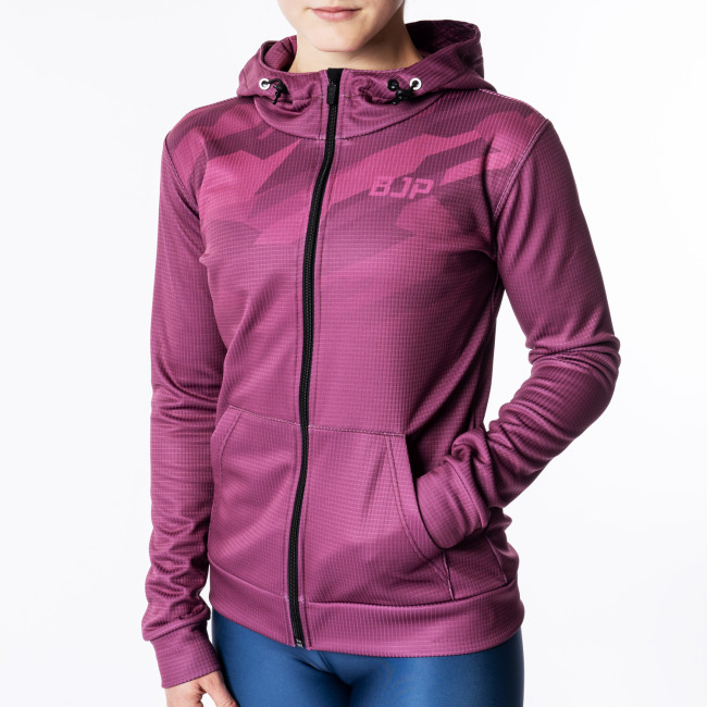Dámská mikina s kapucí BJP růžová