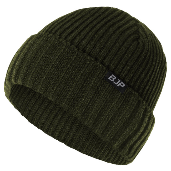 Pletená čepice BJP olivová