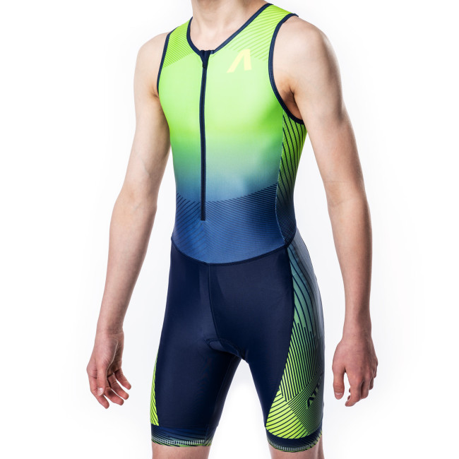 Dětská triatlonová kombinéza MARK zelená