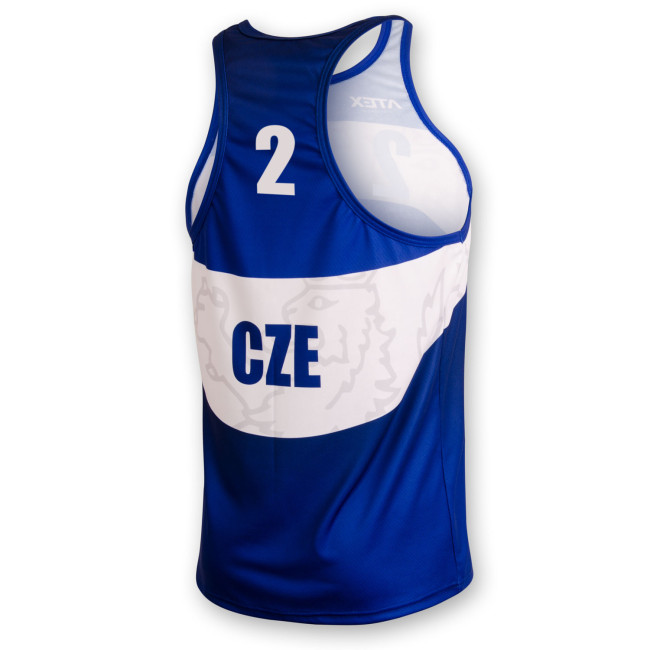 Beachvolejbalový dres PŘEMEK modrý #2