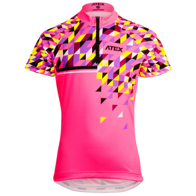 Dětský cyklo dres SATO růžový