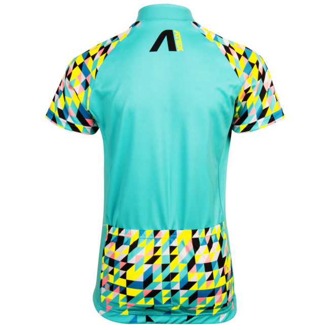 Dětský cyklo dres SATO tyrkysový