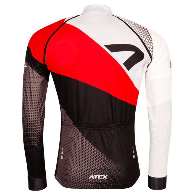 Cyklo dres s odepínacími rukávy REVOLT RED