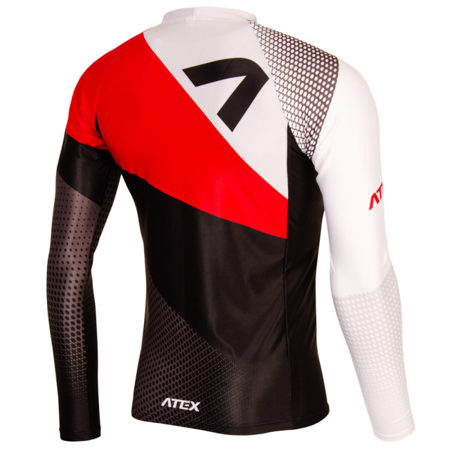 Přiléhavý dres s dlouhými rukávy REVOLT RED