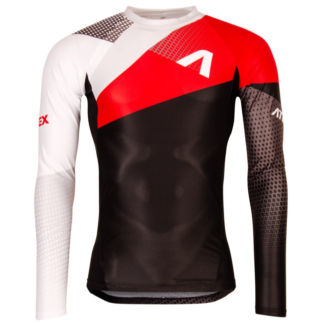 Přiléhavý dres s dlouhými rukávy REVOLT RED