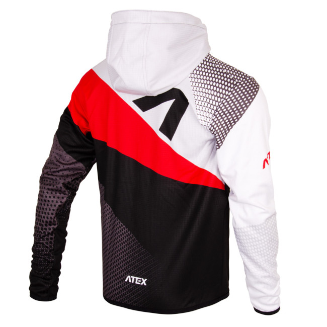 Mikina s kapucí REVOLT RED