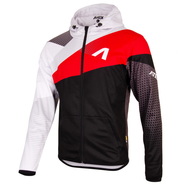 Mikina s kapucí REVOLT RED