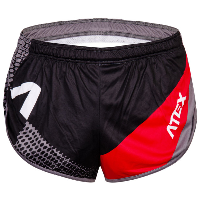 Volné dvojité běžecké trenky REVOLT RED